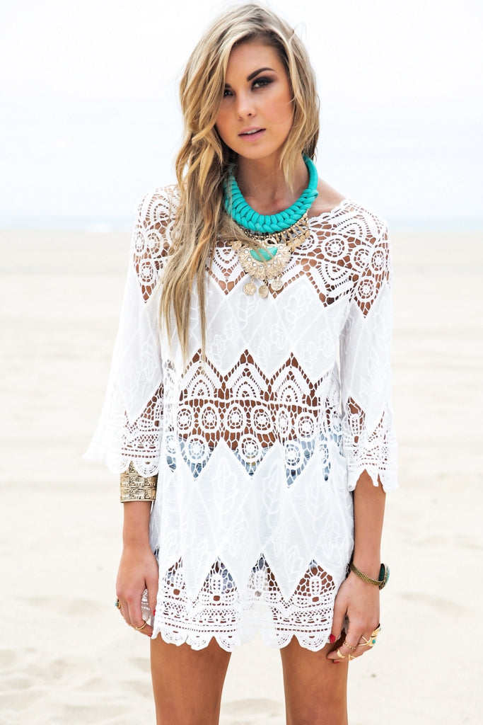 Asha Crochet Tunic Dress | Haute & Rebellious