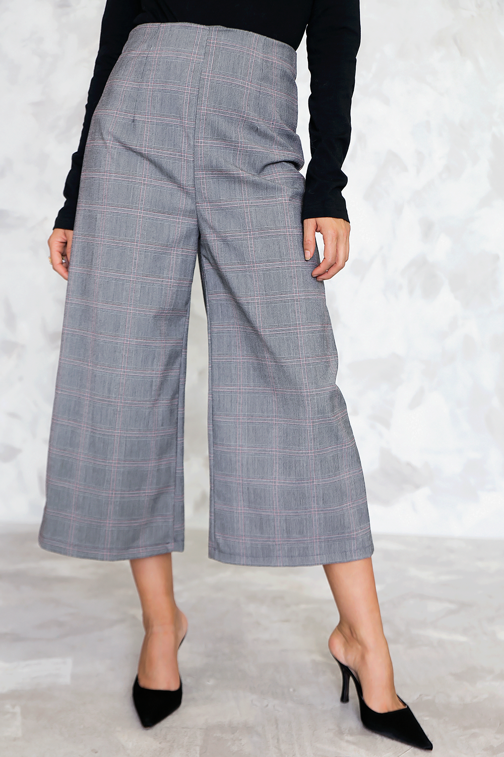 High Waisted Plaid Dress Culotte Pant – Haute & Rebellious