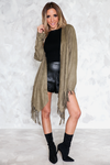 Suede Fringe Jacket - Olive – Haute & Rebellious