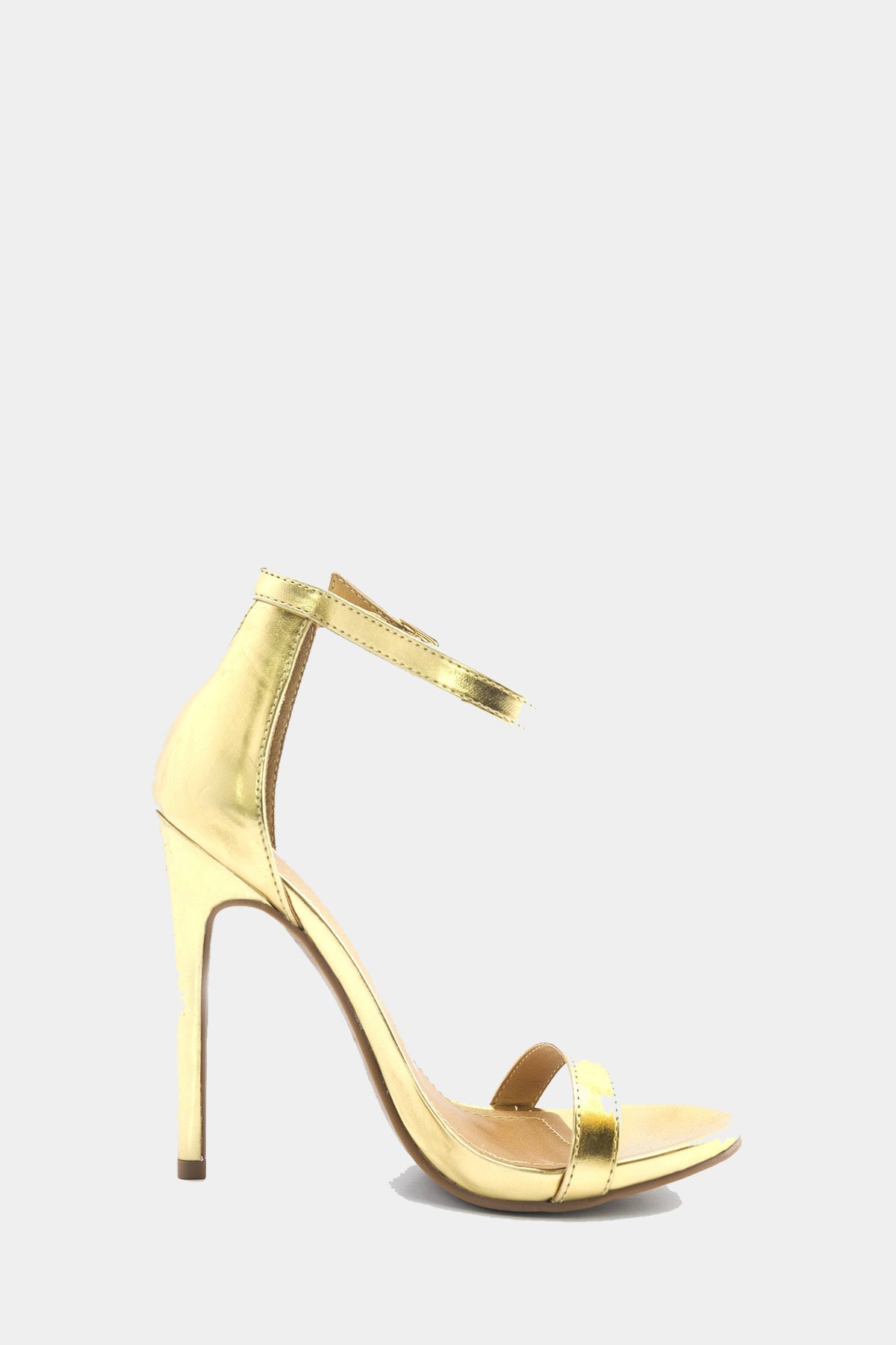 Celine Ankle Strap Heel - Gold – Haute & Rebellious