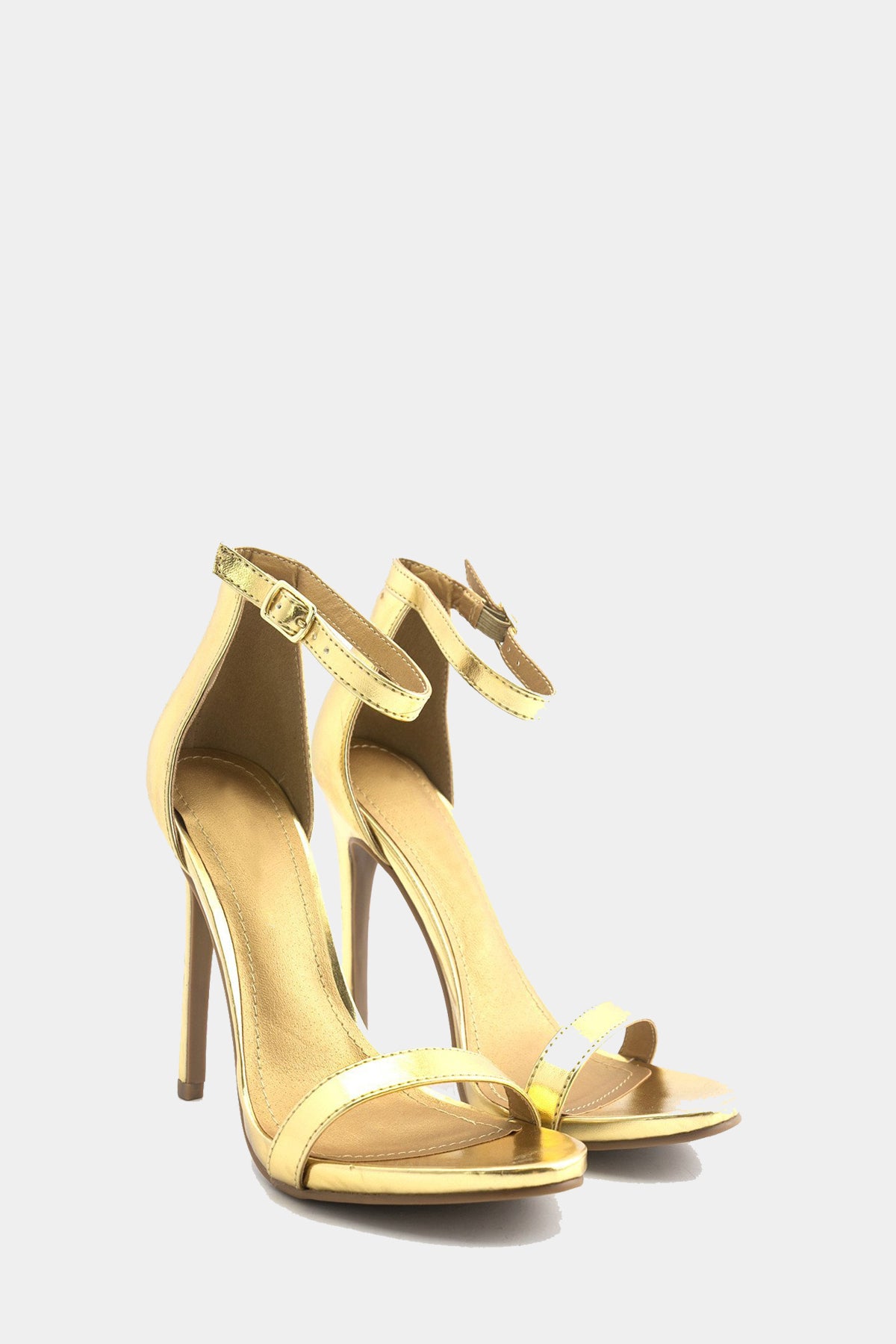 Celine Ankle Strap Heel - Gold – Haute & Rebellious