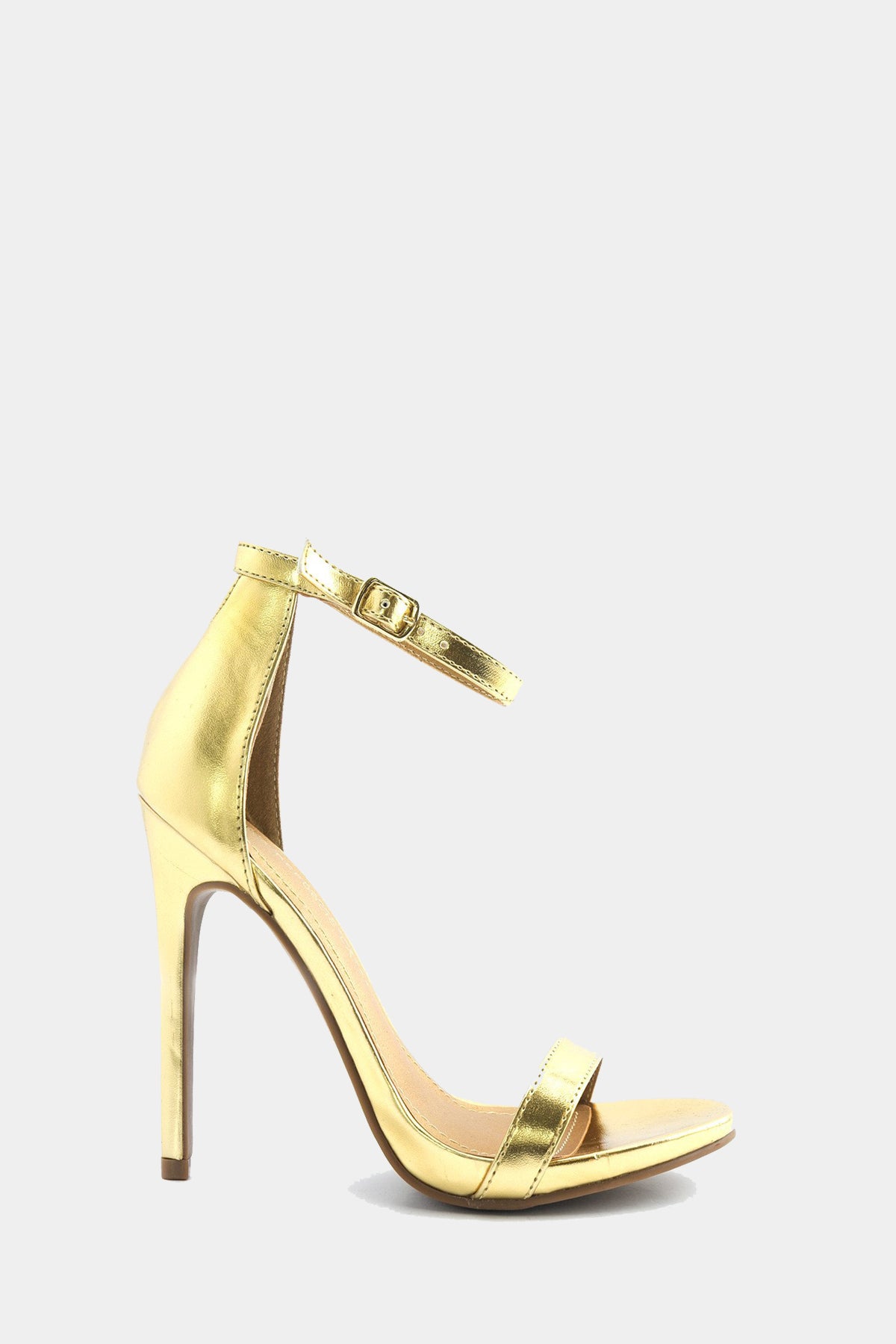 Celine Ankle Strap Heel - Gold – Haute & Rebellious