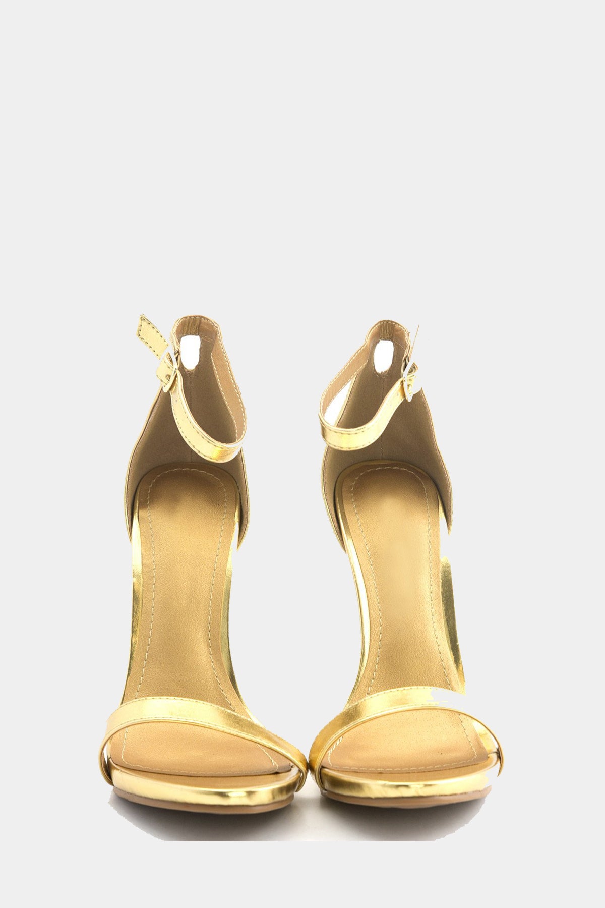 Celine Ankle Strap Heel - Gold – Haute & Rebellious