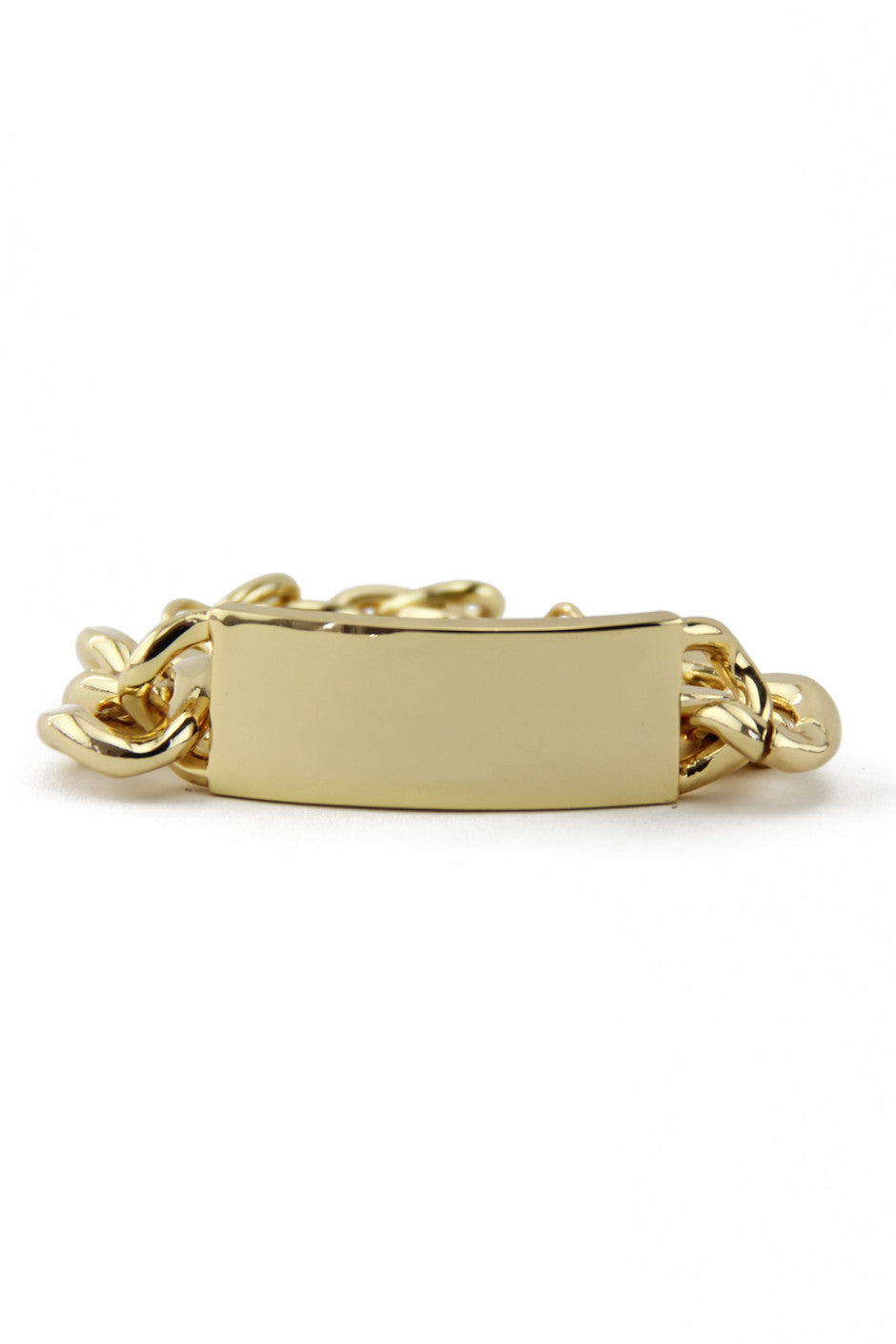 Solid Gold ID Bracelet– Haute & Rebellious