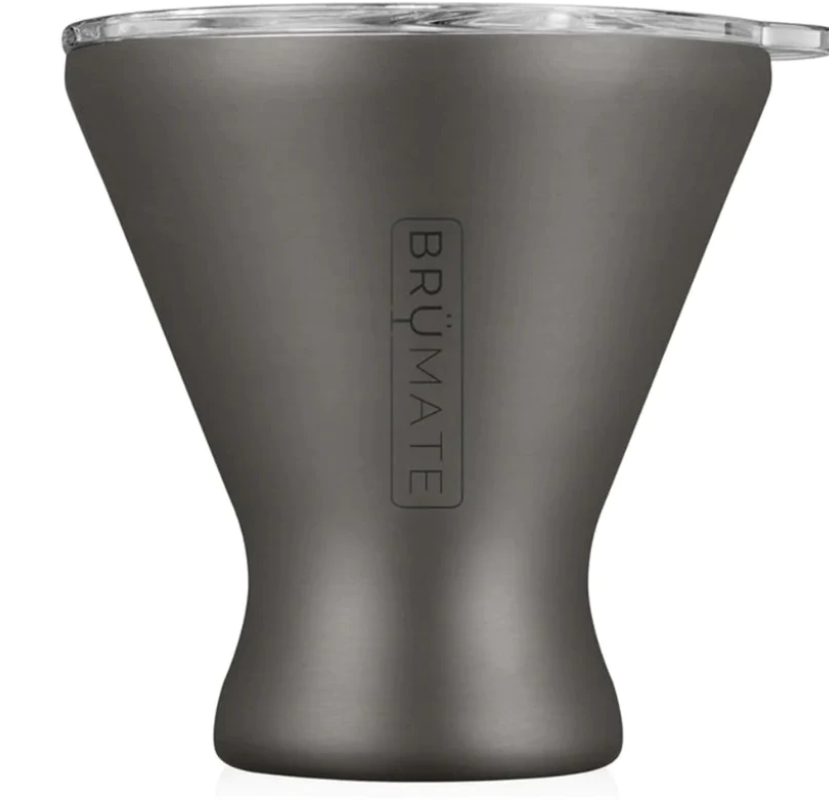Insulated Champagne Flute with Flip-Top Lid by Brumate, 12 oz Black  Stainless