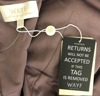 Retail return tag Retail return tag WAYF prevent wear and return wardrobing 360 ID Tag