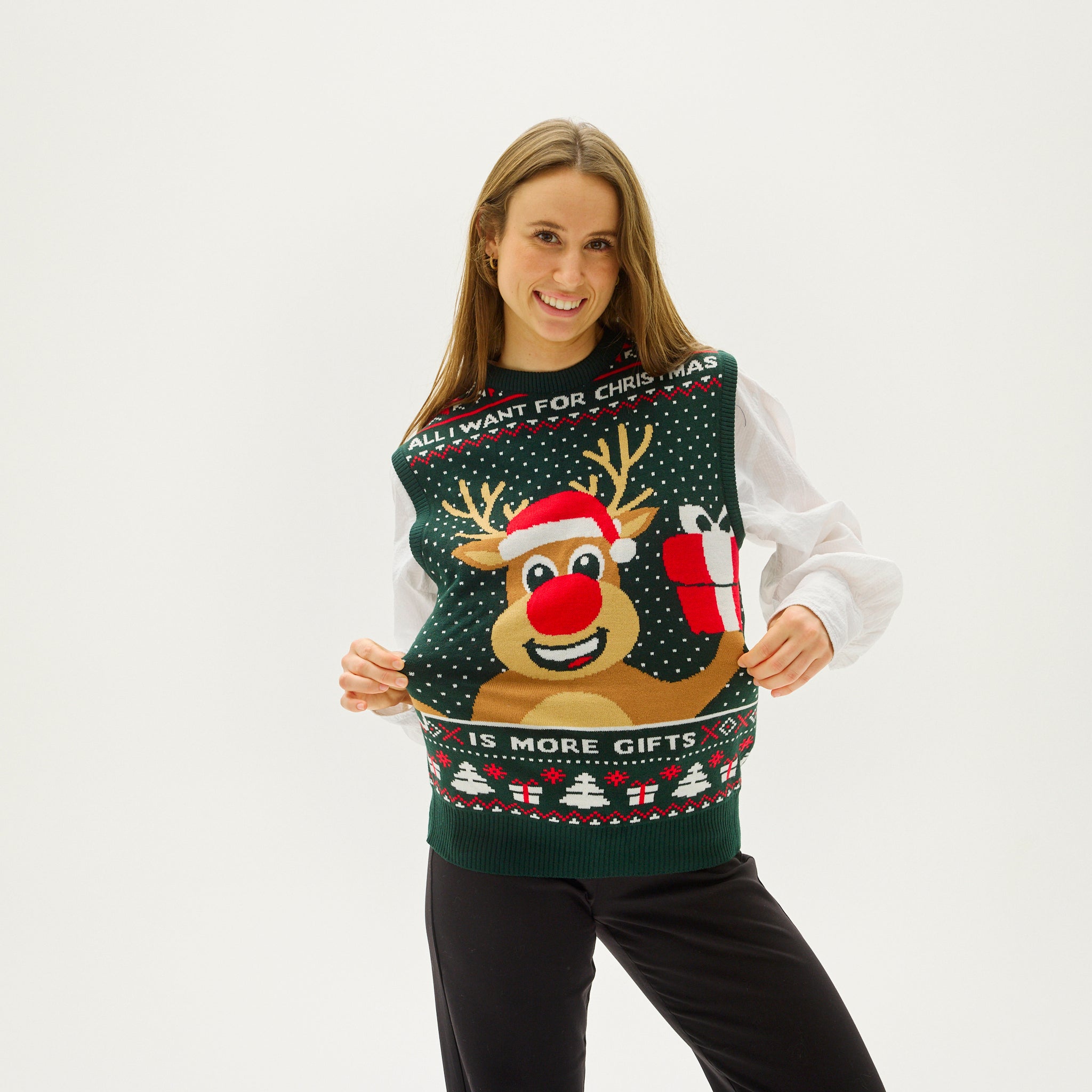 Rudolphs Christmas vest - Dam