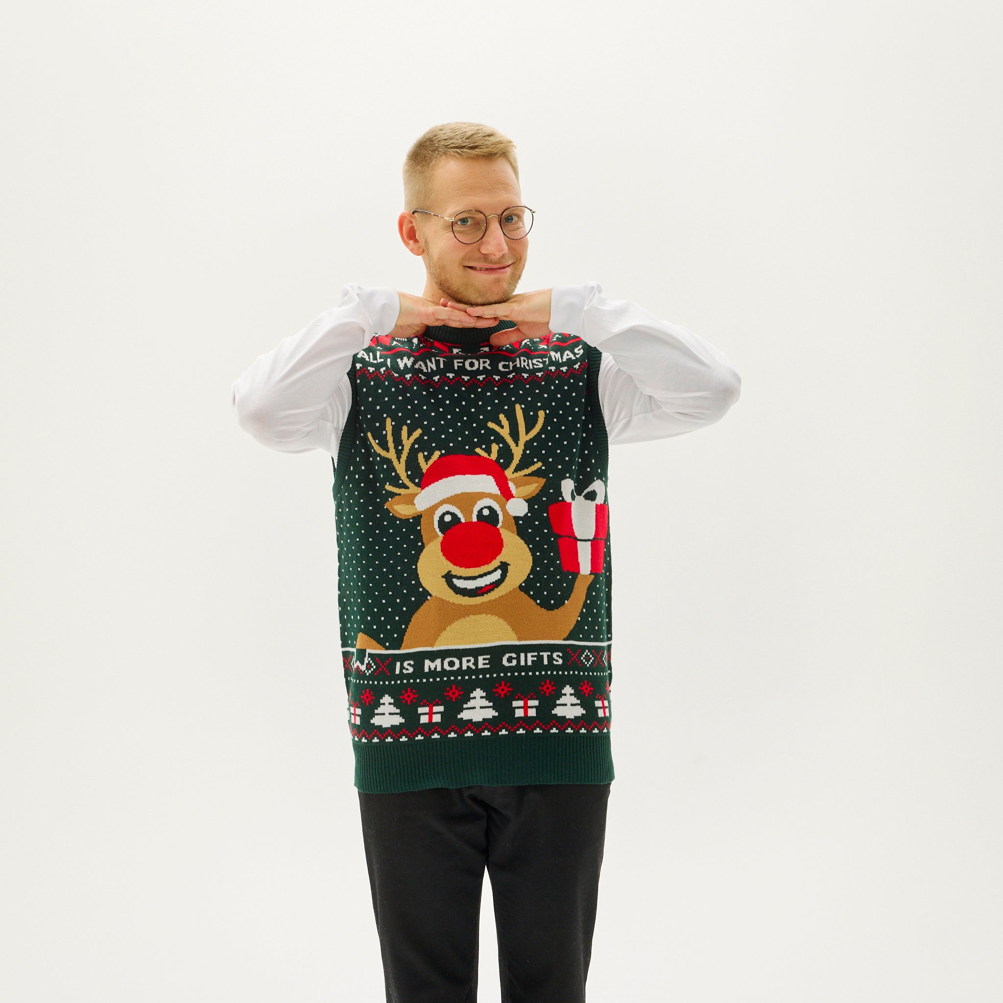 Rudolphs Christmas vest - Herr