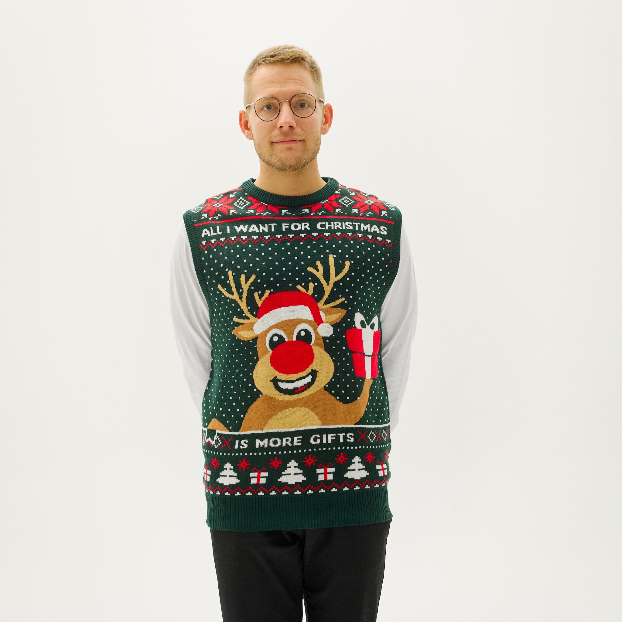 Rudolphs Christmas vest - Herr