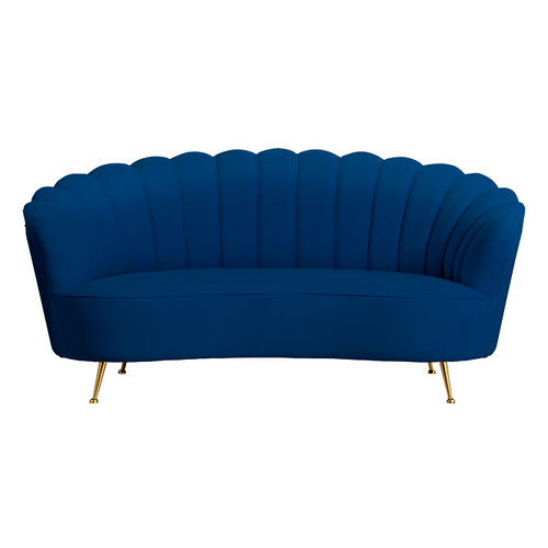 Navy Shell 2 Seater Sofa