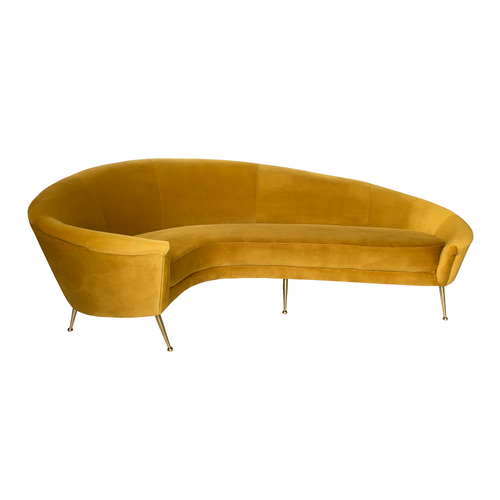 Monroe Curved Sofa - Honeycomb