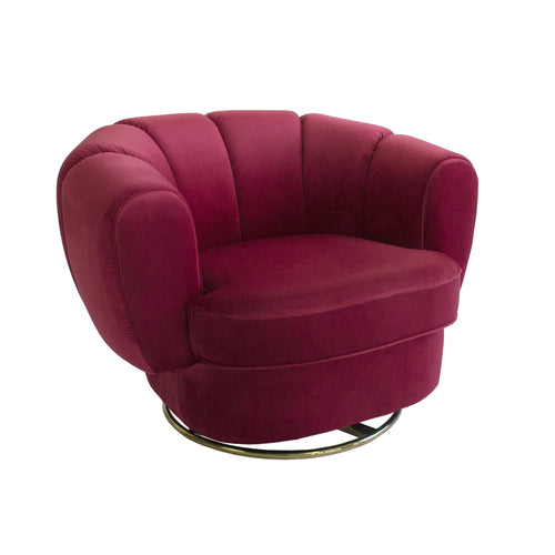 Siena Swivel Chair - Ruby
