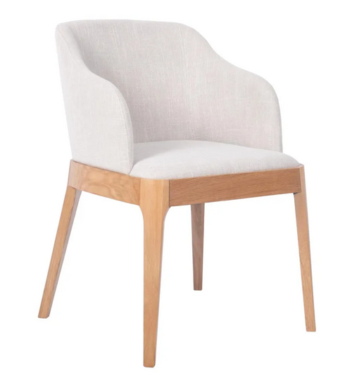 April Natural Dining Chair - Natural Linen