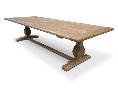 Serena Dining Table 3m - Rustic Natural