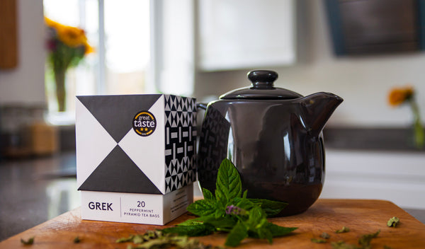 Vegan and gluten free peppermint tea in Sydney. Organic herbal teas by Grecian Purveyor.