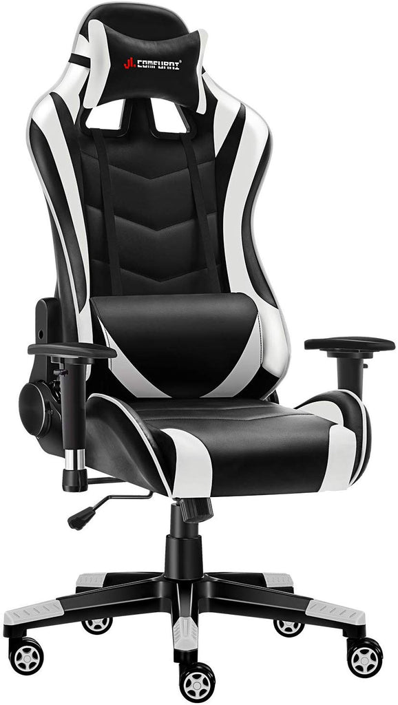 JL Comfurni Gaming Chair Ergonomic Swivel Office PC Desk Chair Compute ...
