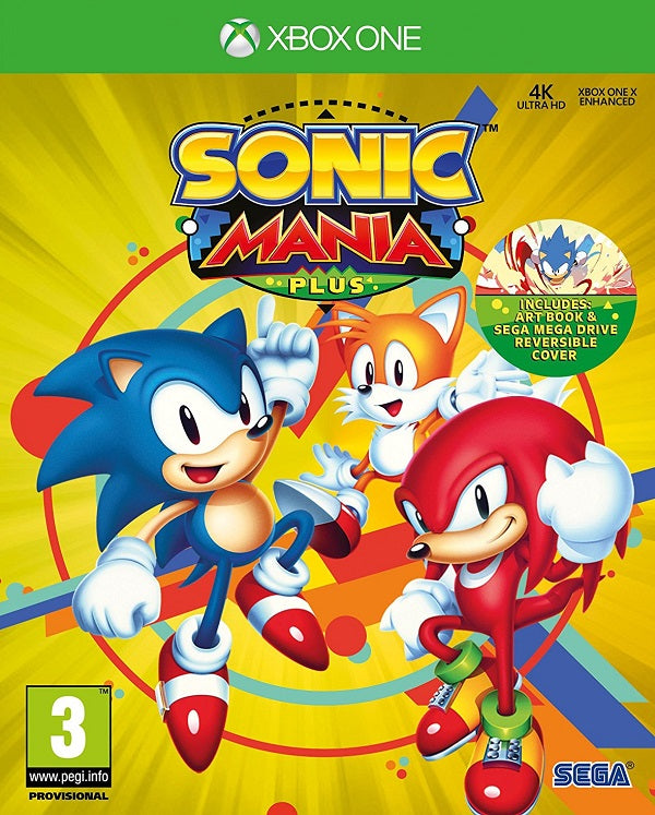 sonic mania plus xbox one cover