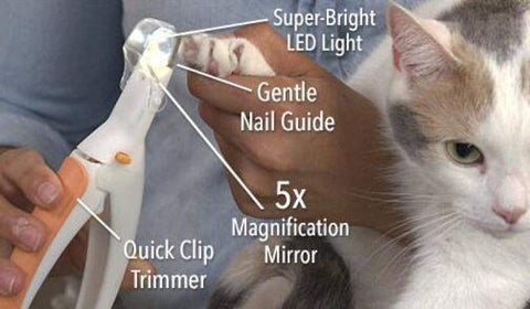 animal nail clippers with light
