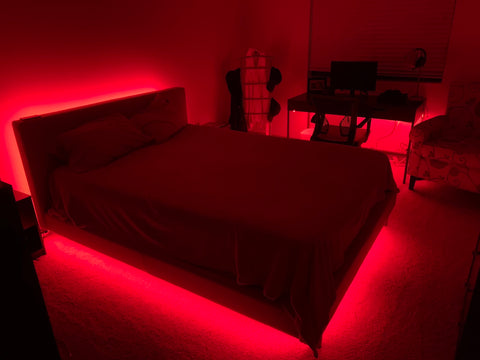 Featured image of post Bedroom Led Light Strips In Room Red