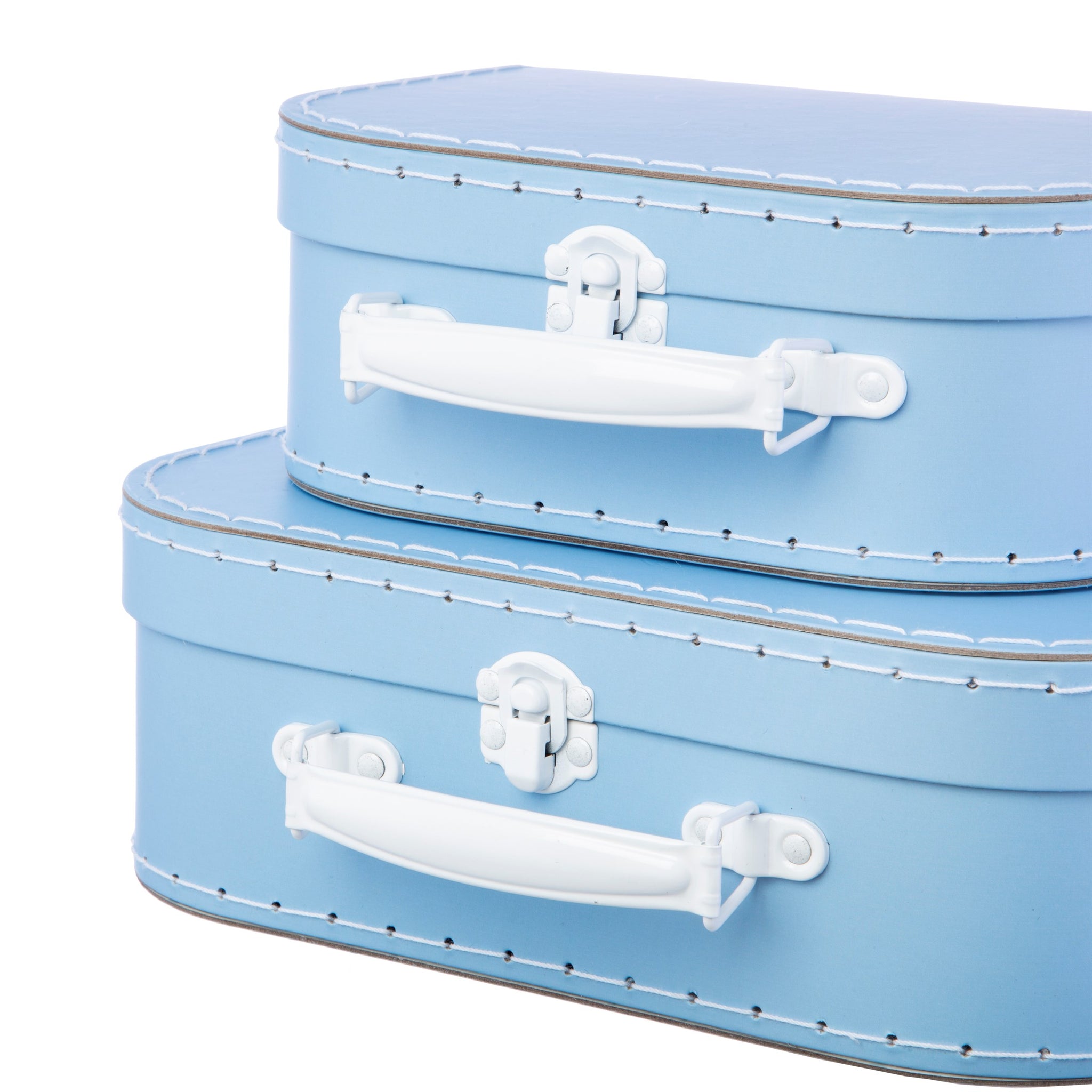 pastel blue suitcase