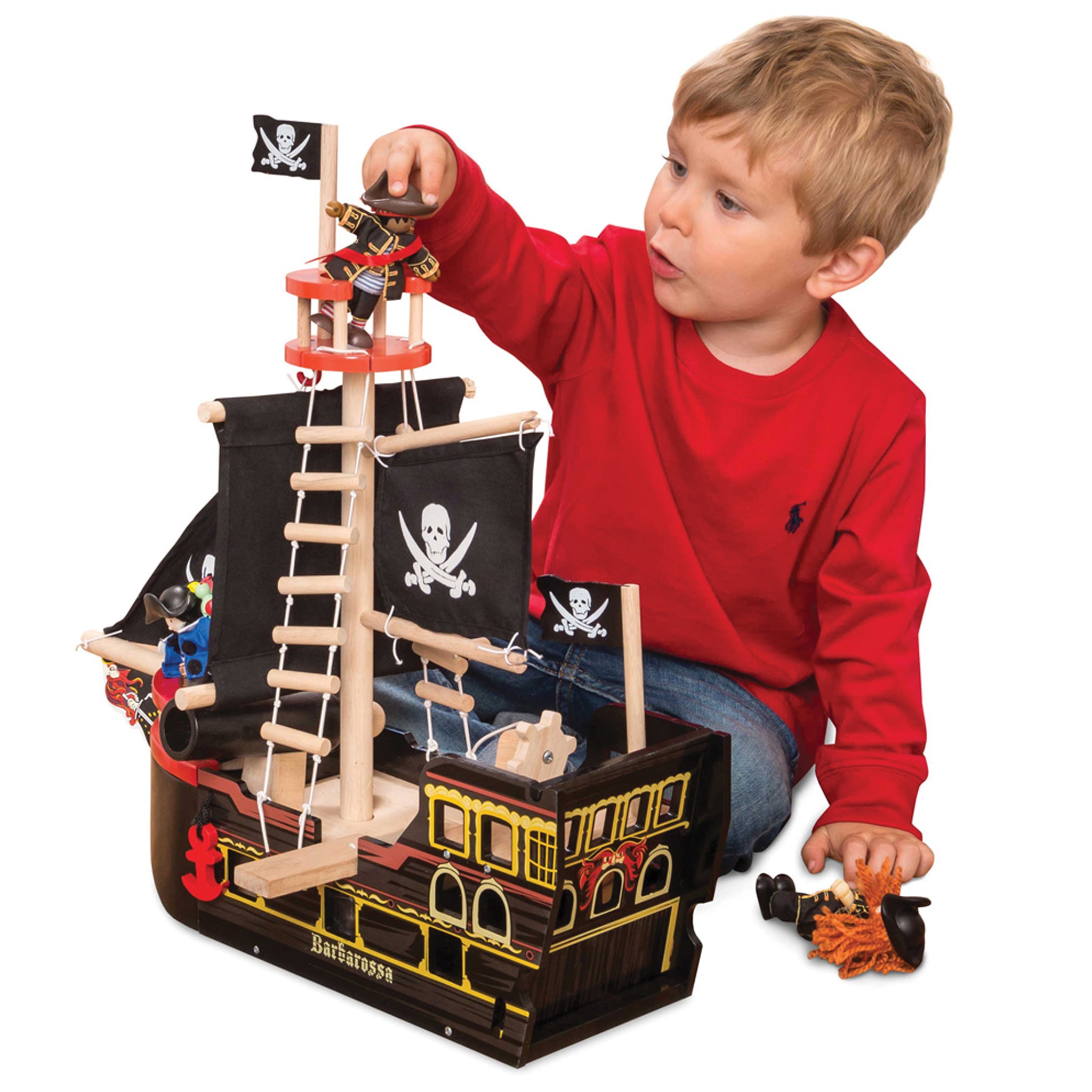 Купить подарок мальчику 9. Игровой набор пиратский корабль Барбаросса le Toy van tv246. Пиратский корабль Барбаросса, le Toy van. Le Toy van пиратский корабль. Подарок мальчику.