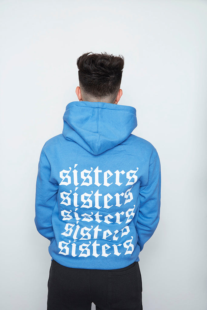 sisters light blue hoodie