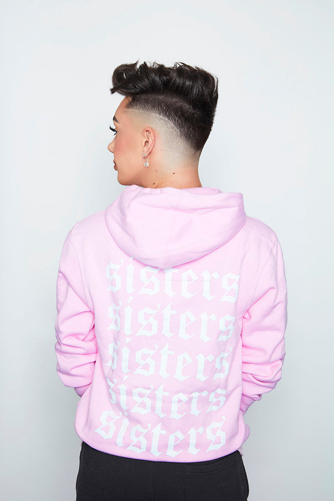 light pink sisters hoodie