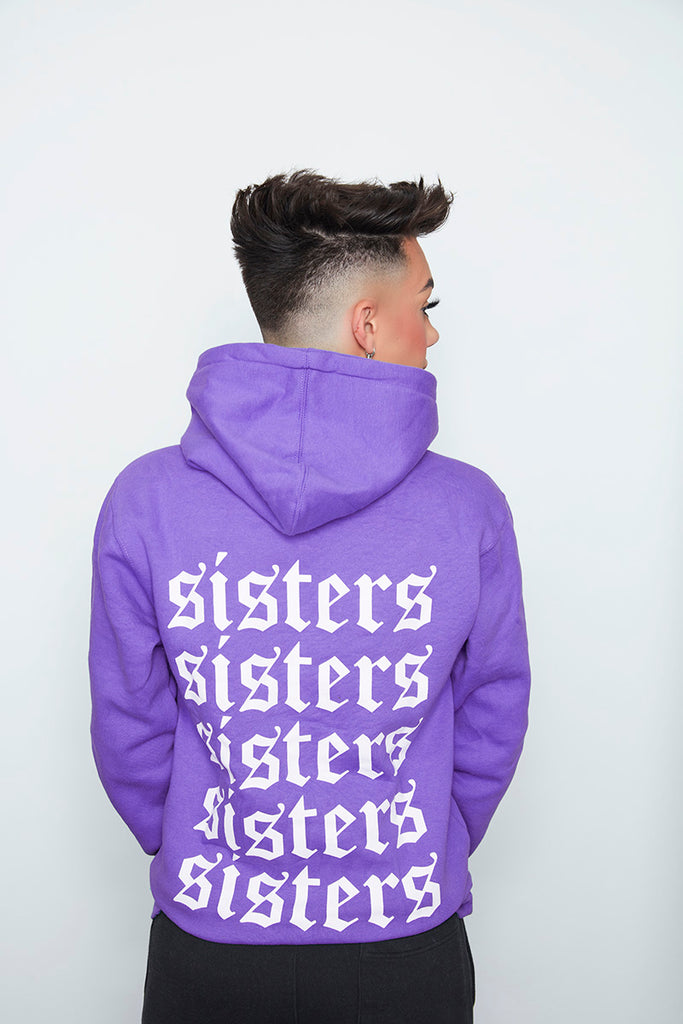 purple sisters hoodie