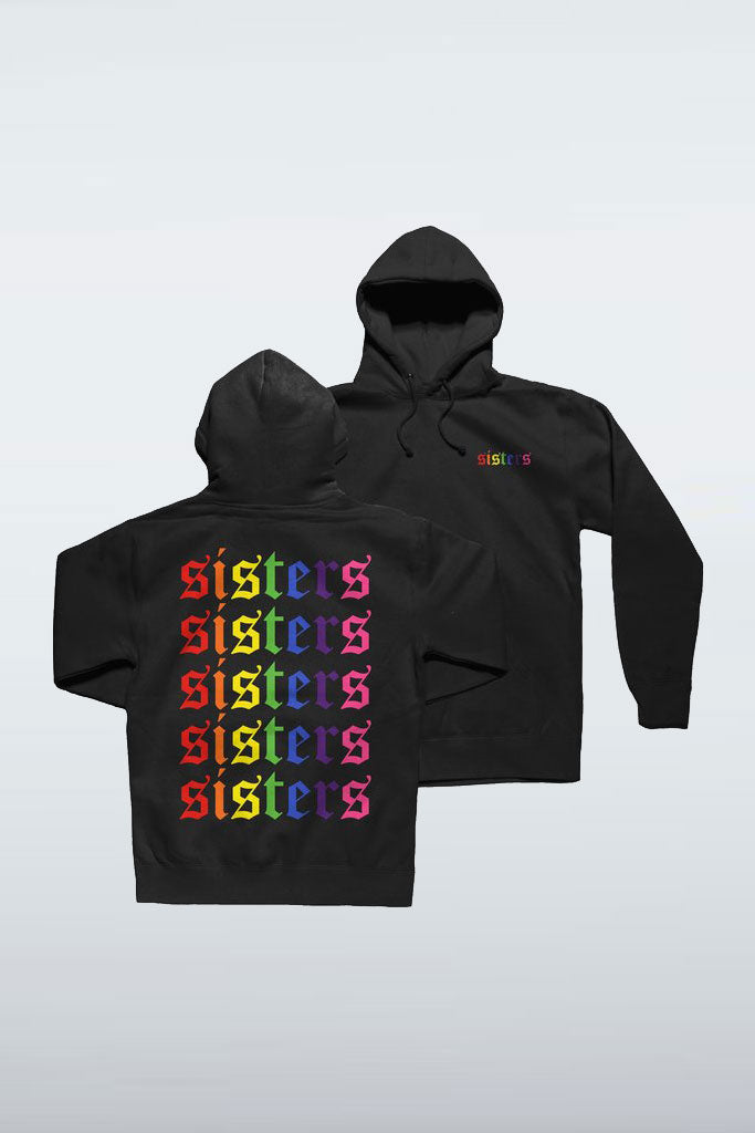 rainbow sisters hoodie