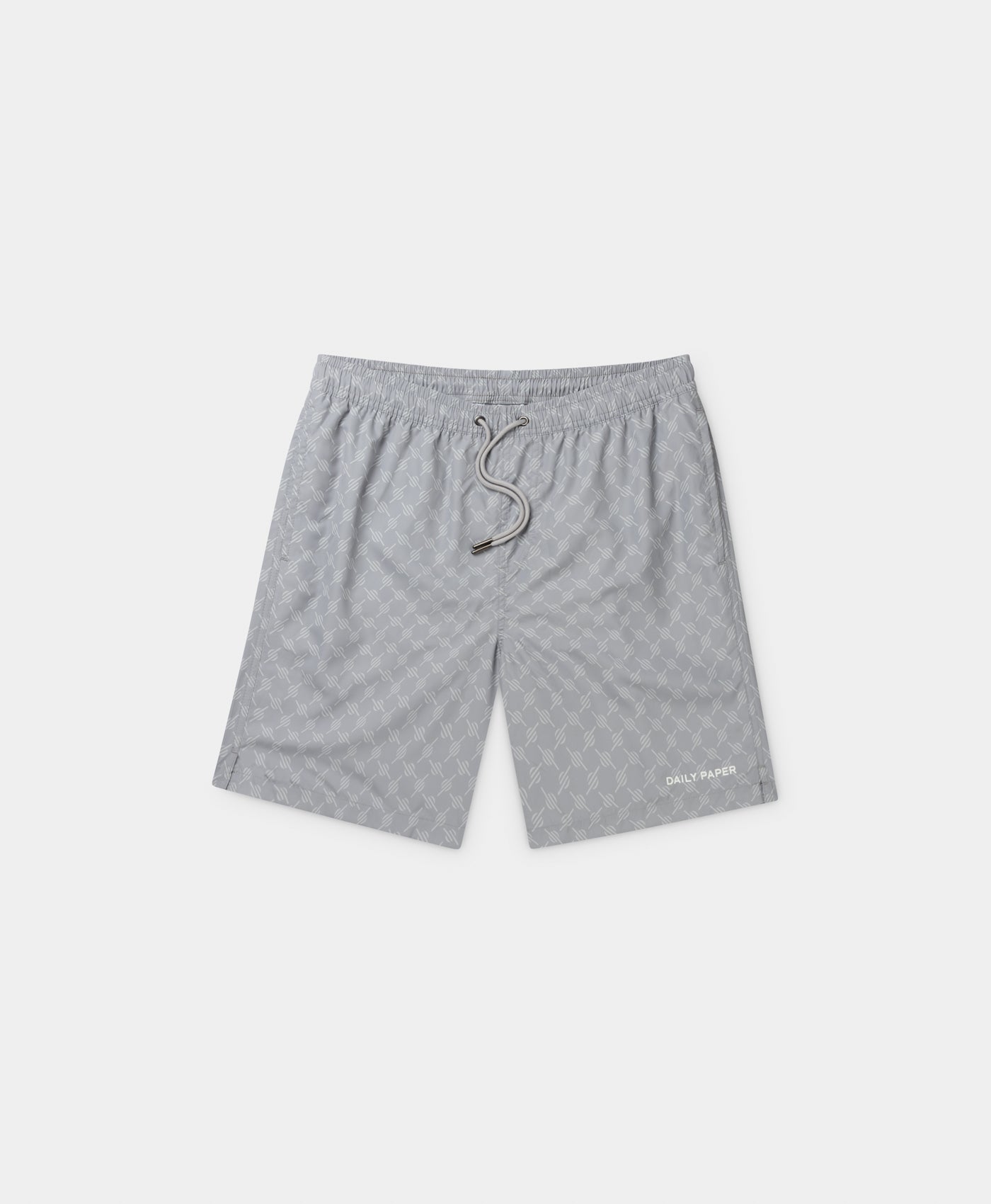 Image of Sleet Grey Kato Monogram Swimshorts