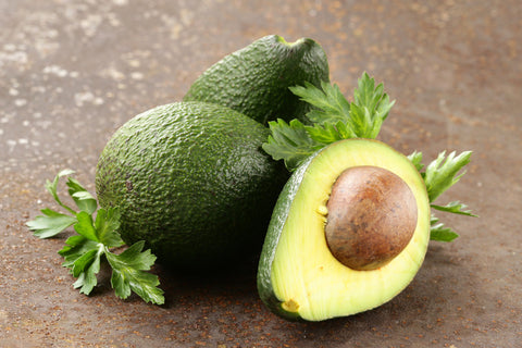 ripe avocado with seed