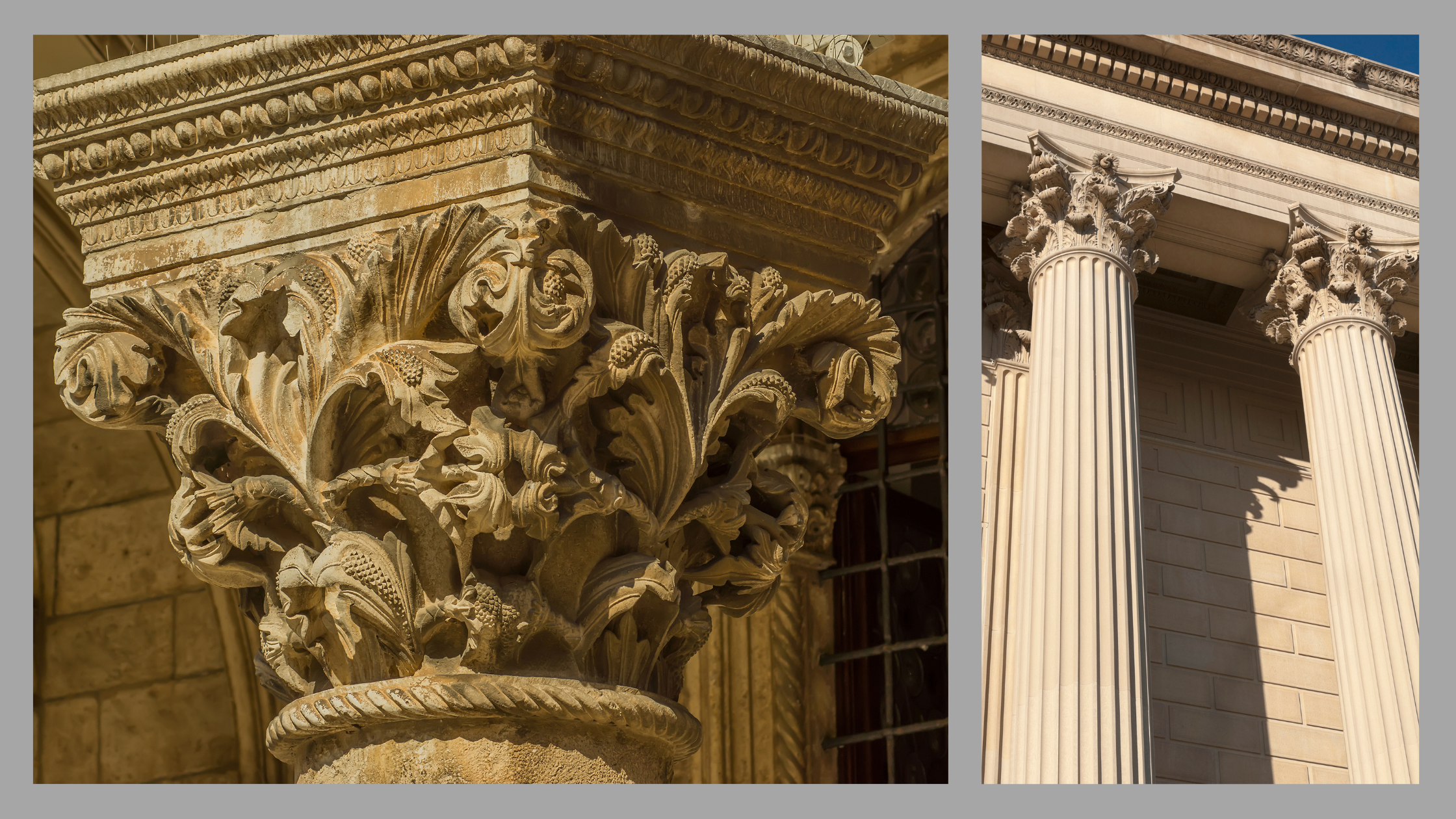 Corinthian order columns