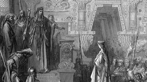 Queen of Sheba of Ethiopia in King Solomon's Court