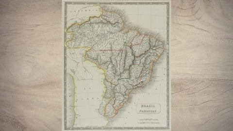 old map of Brazil