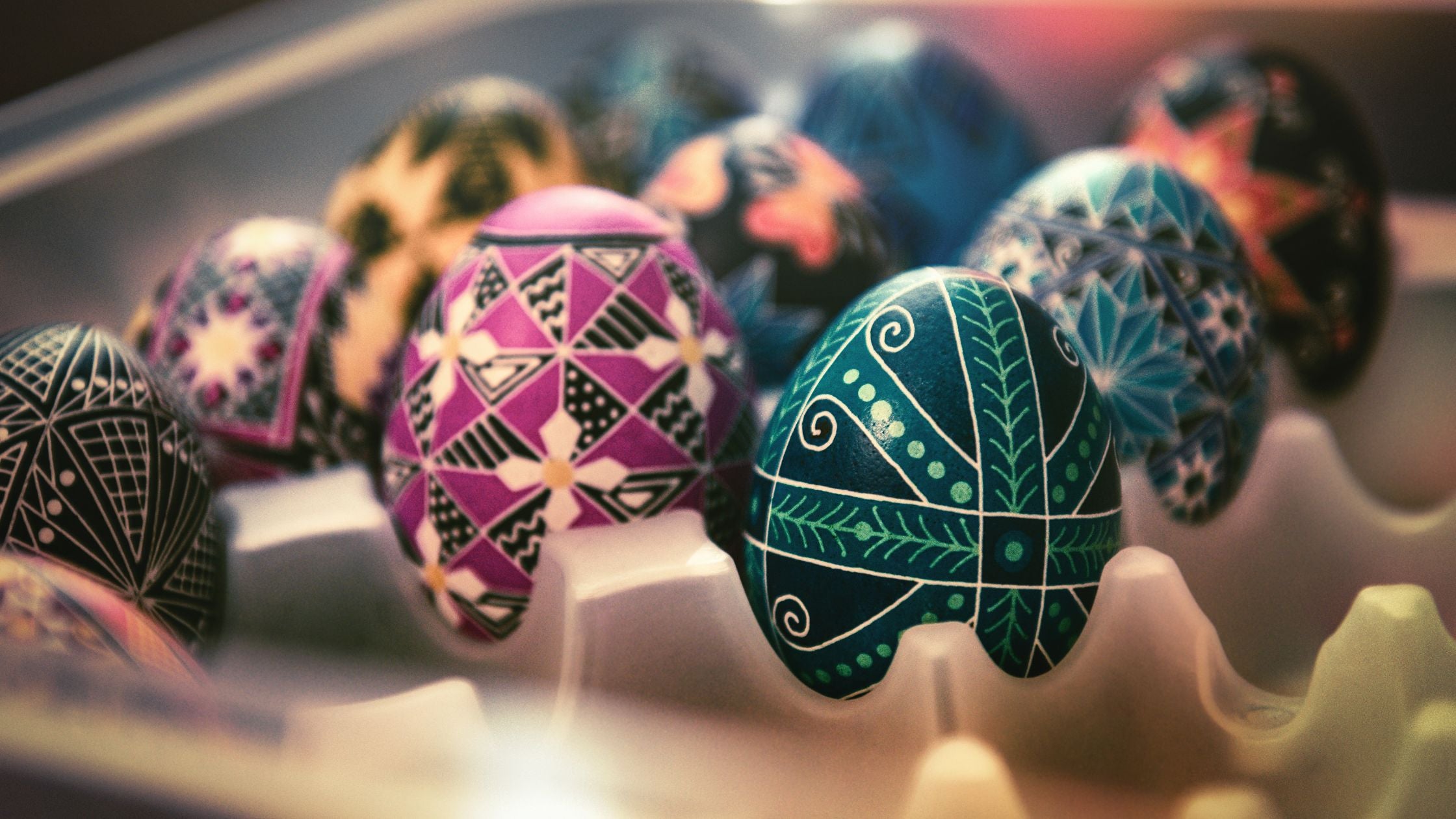 Ukrainian pysanky eggs