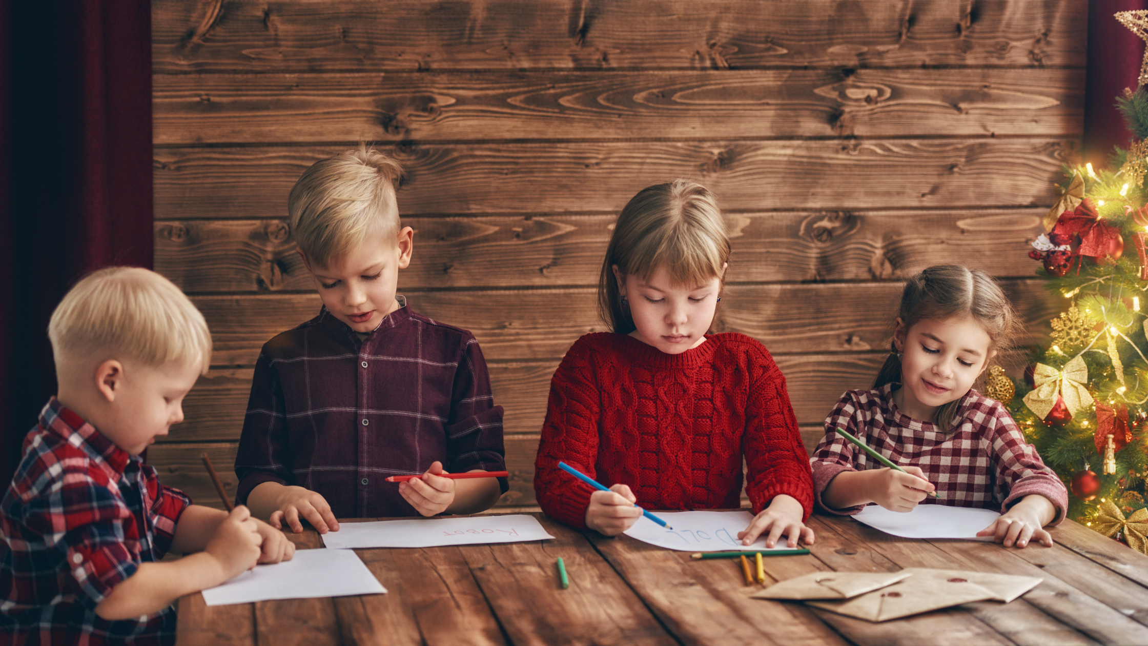 kids writing letters