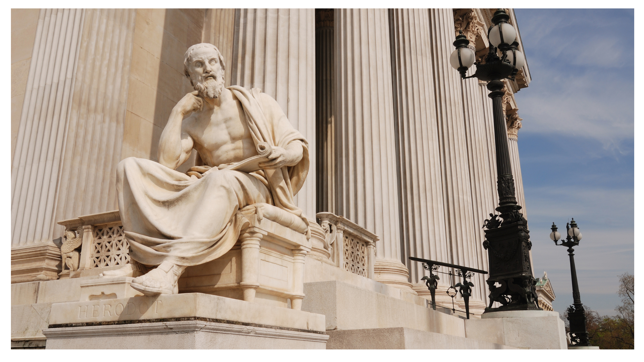 Statue of Herodotus in Greece