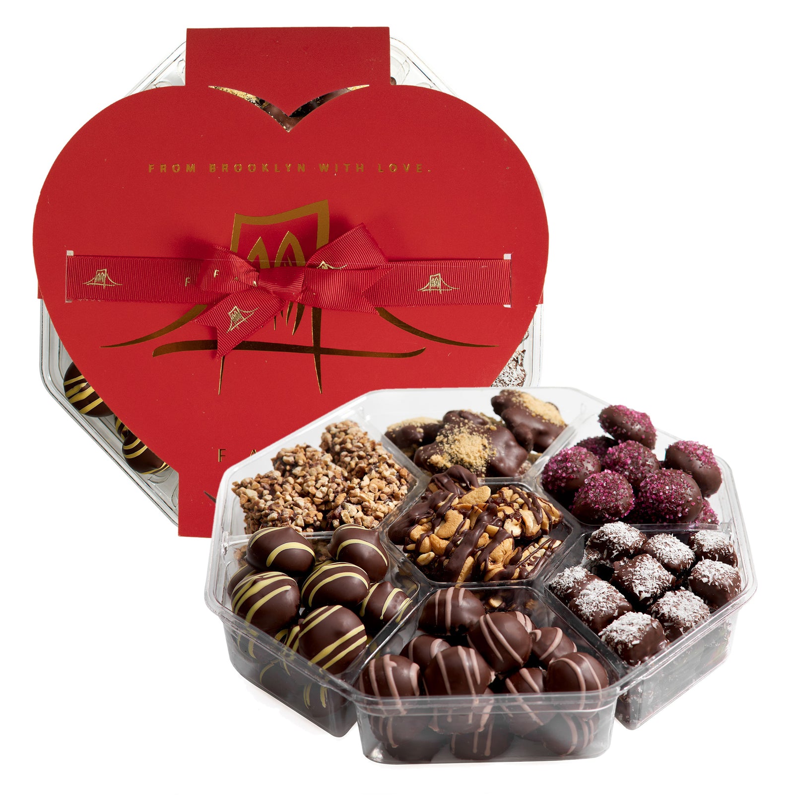 Assorted Chocolate Truffles Love Box, Valentine's Day