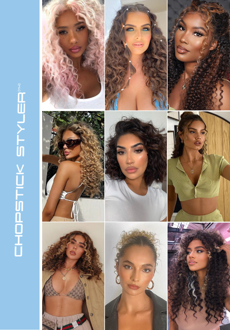 How to create cute curls with Lee Staffords chopstick curling wand