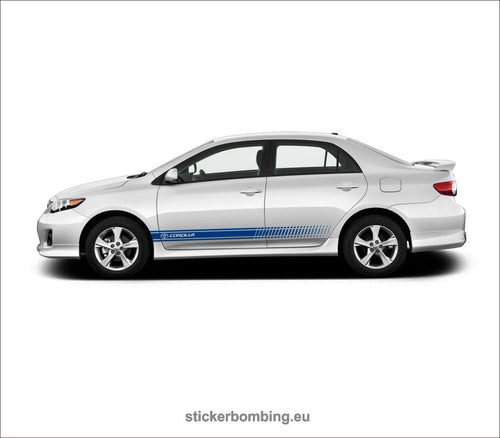 Toyota Camry lower panel door stripes vinyl graphics and decals kits 2012  1017 - Camry Stripes