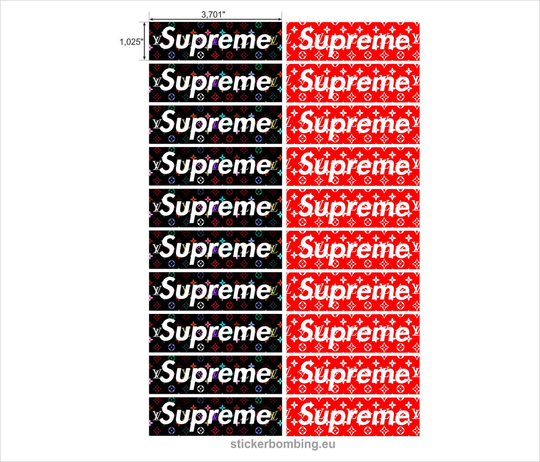 Supreme Louis Vuitton Box Logo Sticker