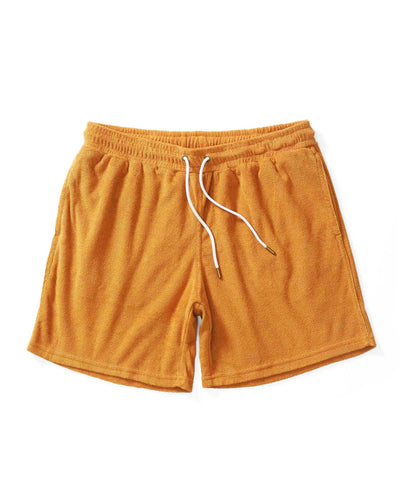Tropez Shorts - The Tropez Terry Cloth Shorts - Burnt Sienna