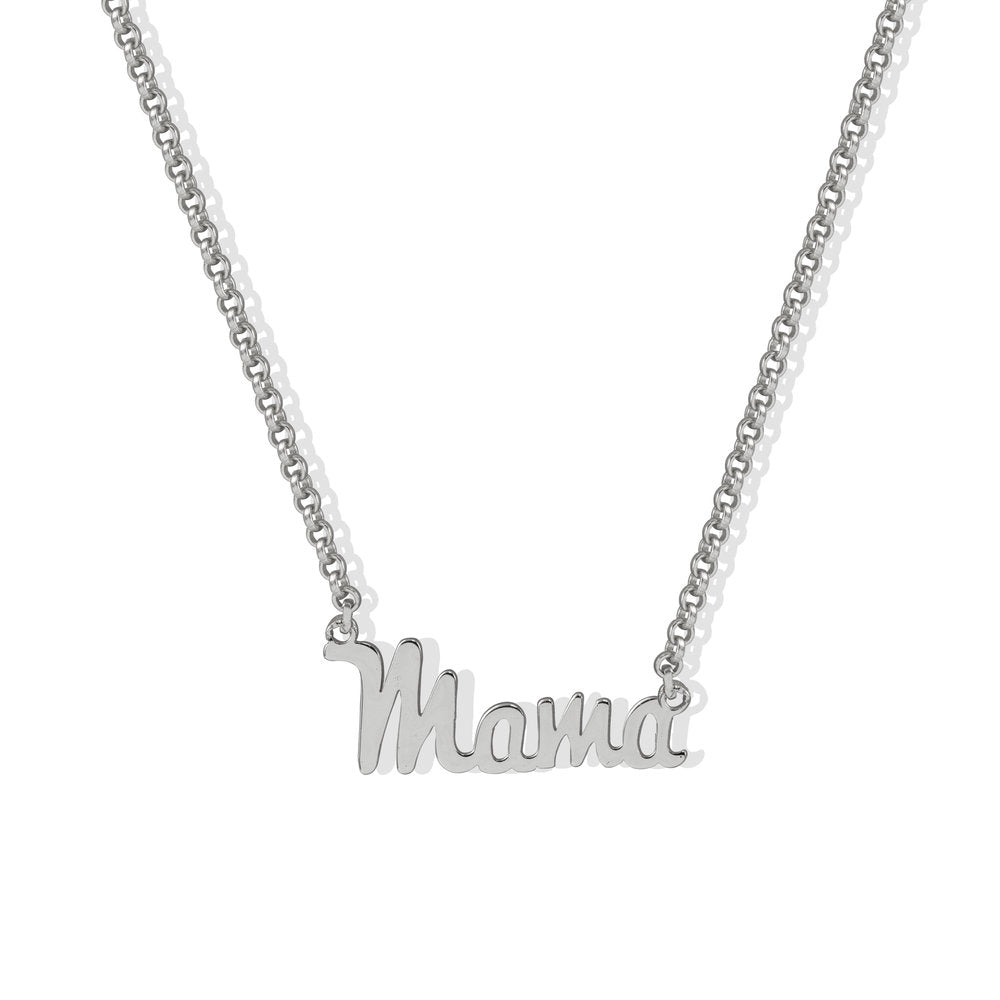 mama necklace silver