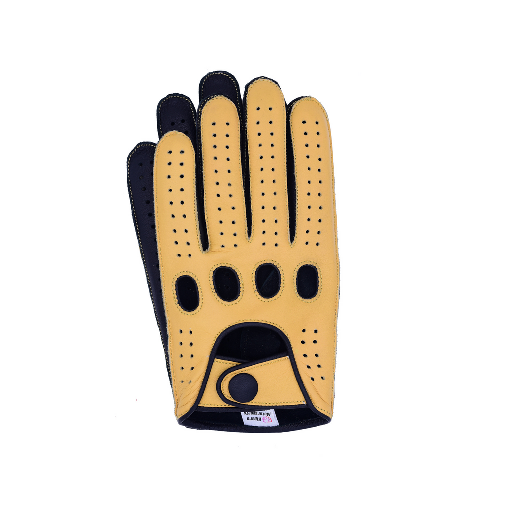 men's camel leather gloves