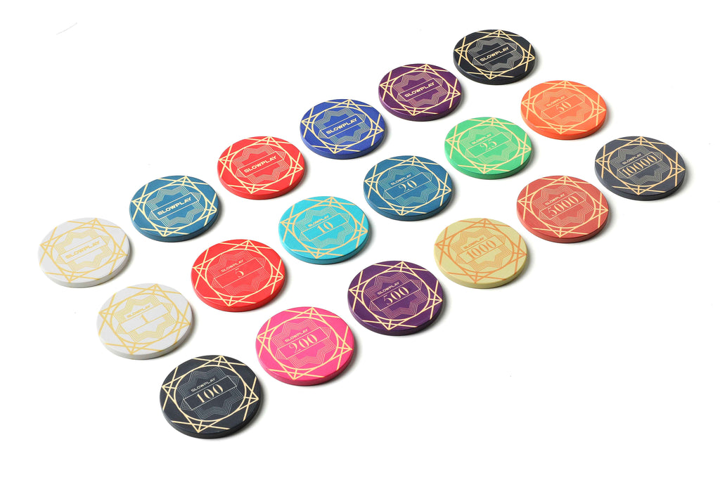 SLOWPLAY ceramic poker chips