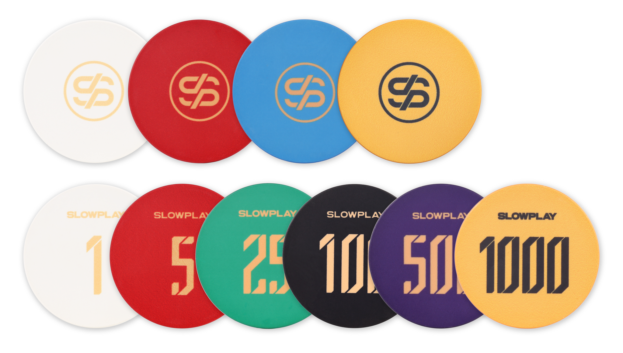 SLOWPLAY Godel Ceramic Poker Chips Set