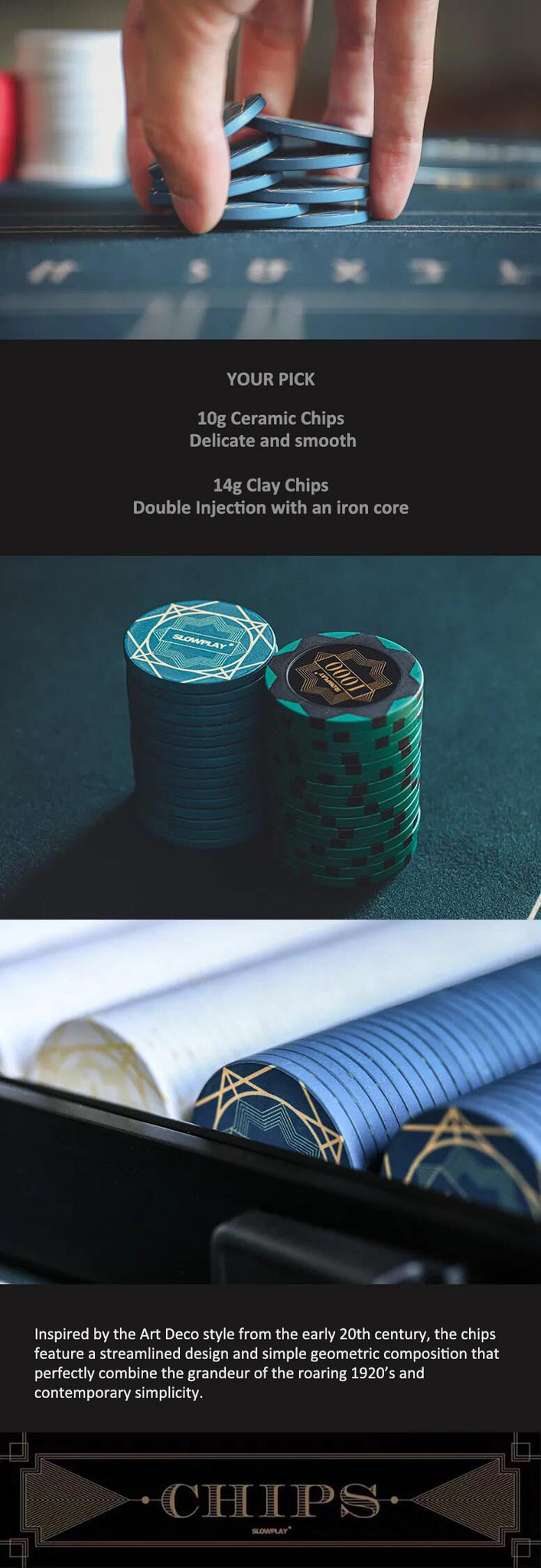 Premium Poker Chips Set | SLOWPLAY - Professional Poker Equipment