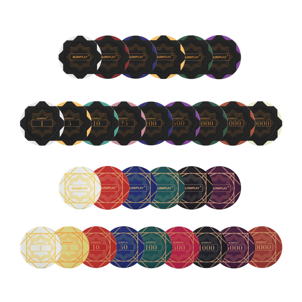 SLOWPLAY POKER CHIP SAMPLE SET