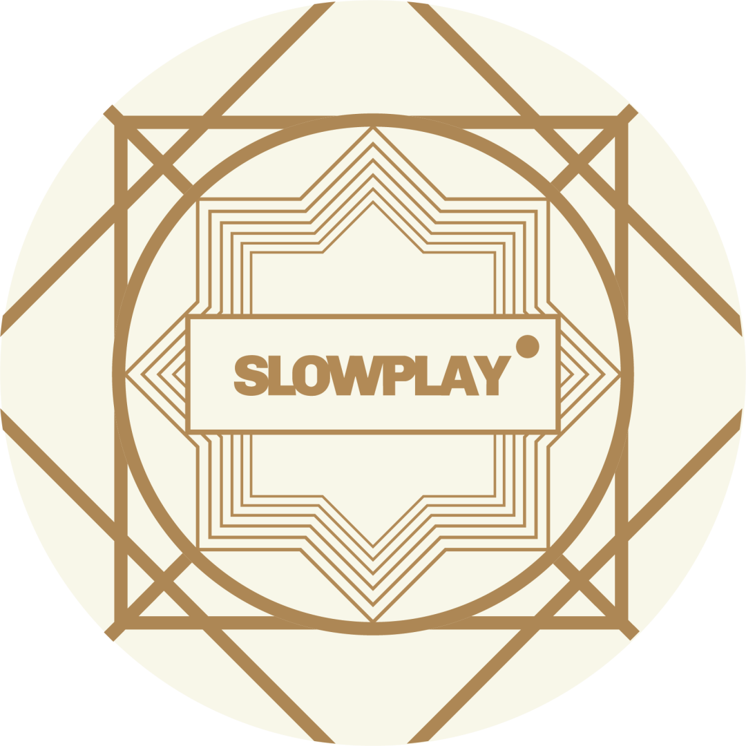Art Deco elements are featured in SLOWPLAY's design
