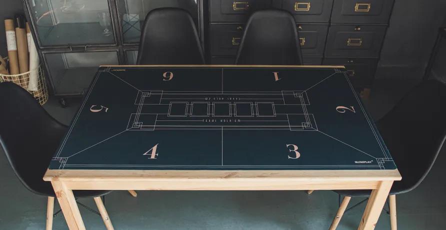 SLOWPLAY's Nash Poker Mat Features Organic Lines and Concise Geometric Composition 